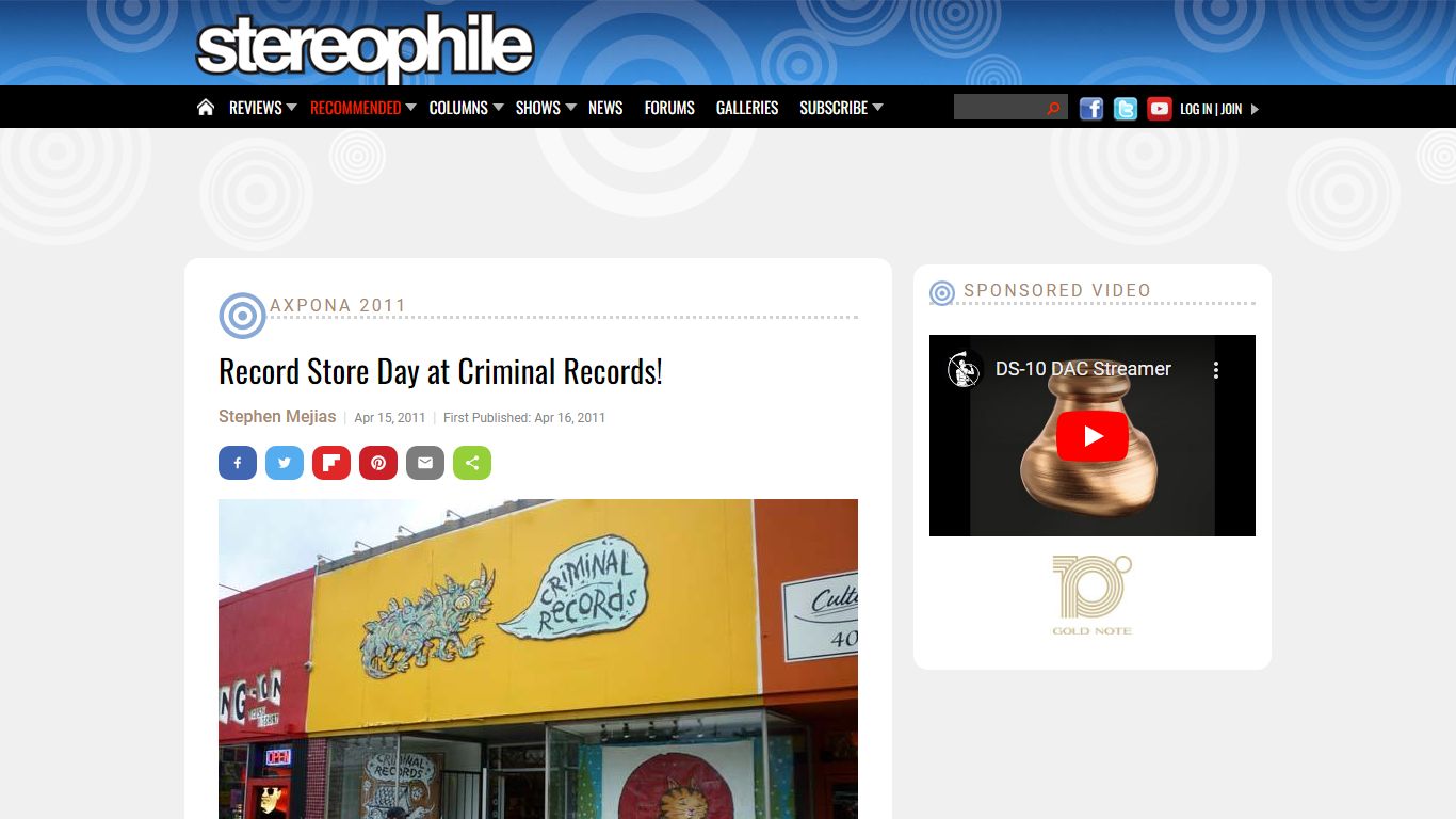 Record Store Day at Criminal Records! | Stereophile.com